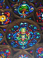 Reims - Cathedrale - Rosace, Detail (2)